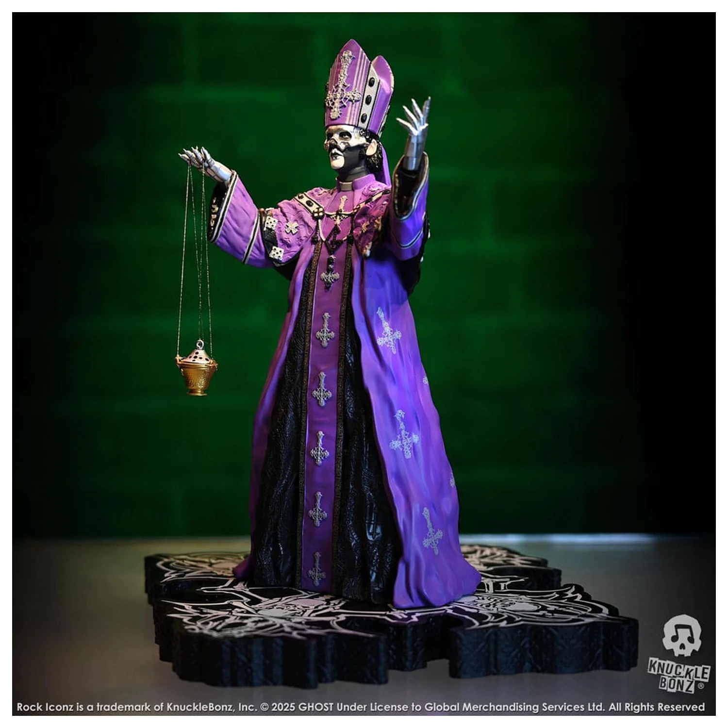 Ghost Rock Iconz Statue Papa V Perpetua Purple Robes 22 cm product photo