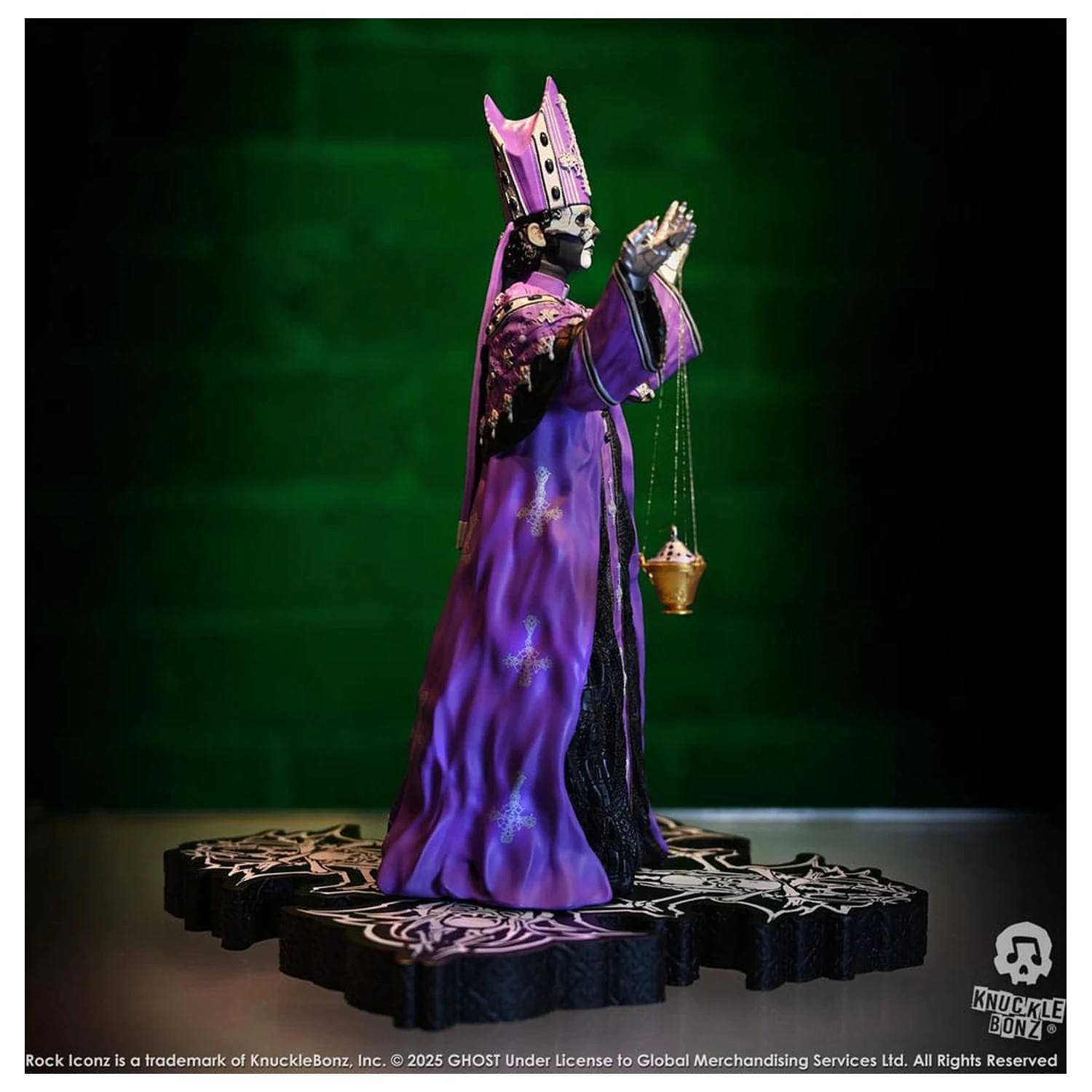 Ghost Rock Iconz Statue Papa V Perpetua Purple Robes 22 cm product photo