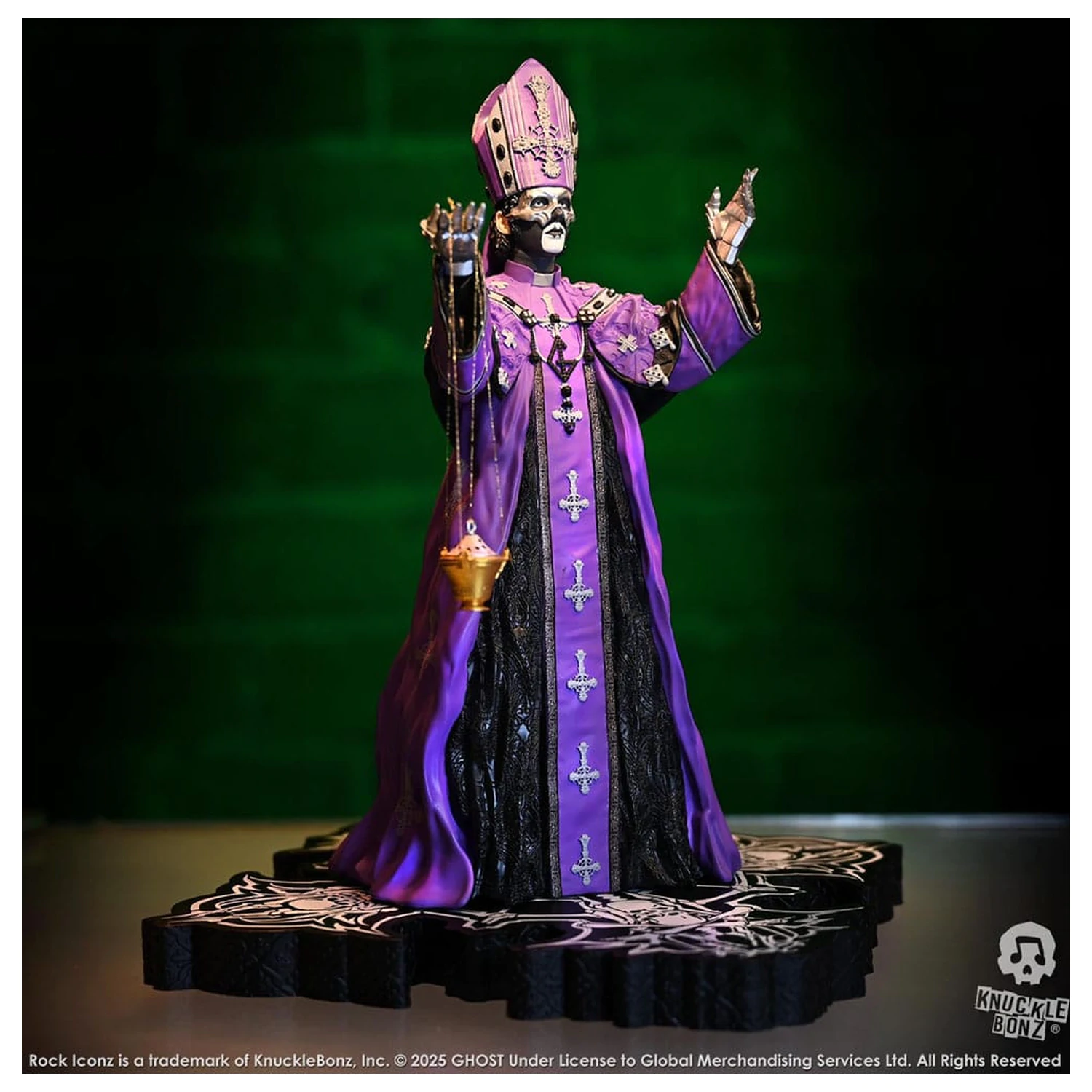 Ghost Rock Iconz Statue Papa V Perpetua Purple Robes 22 cm product photo