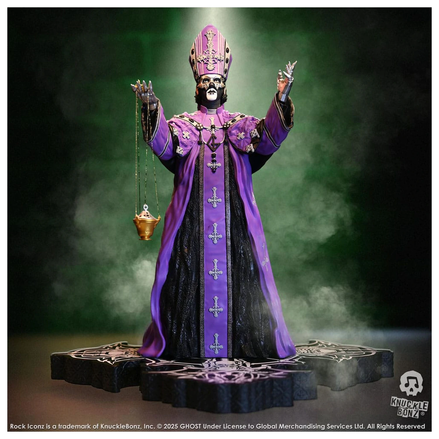 Ghost Rock Iconz Statue Papa V Perpetua Purple Robes 22 cm product photo