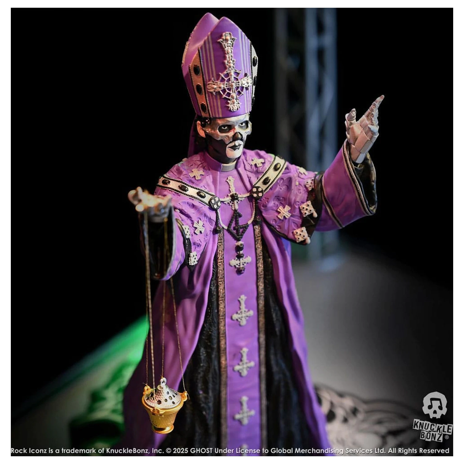 Ghost Rock Iconz Statue Papa V Perpetua Purple Robes 22 cm product photo