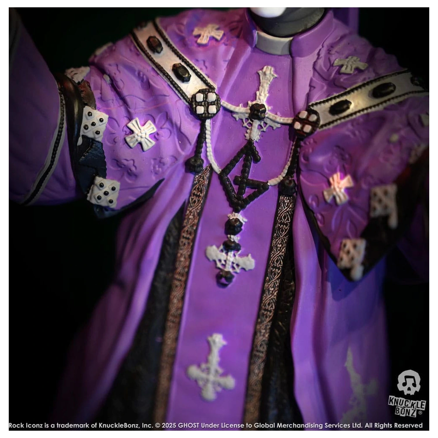 Ghost Rock Iconz Statue Papa V Perpetua Purple Robes 22 cm product photo