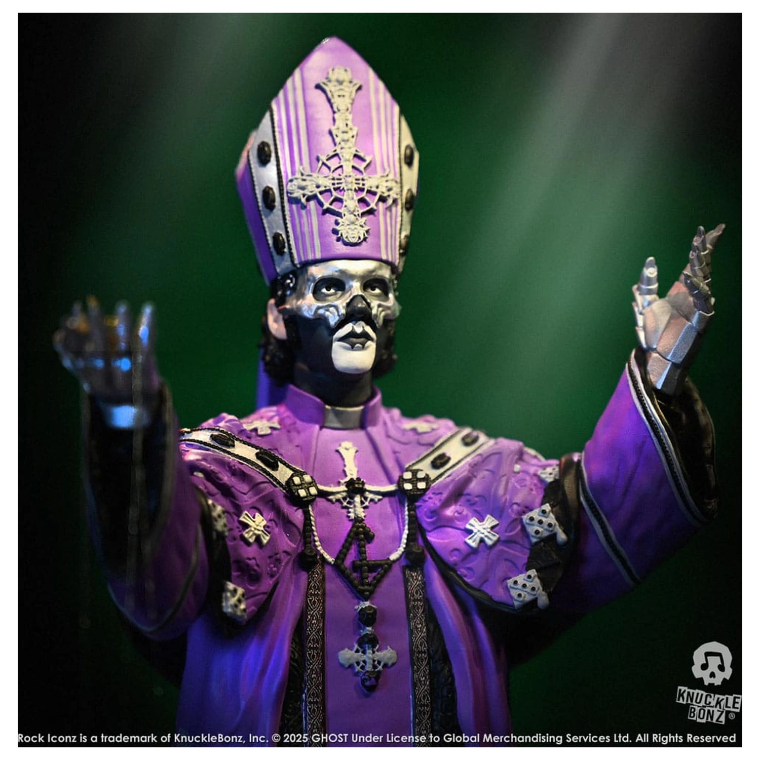Ghost Rock Iconz Statue Papa V Perpetua Purple Robes 22 cm product photo