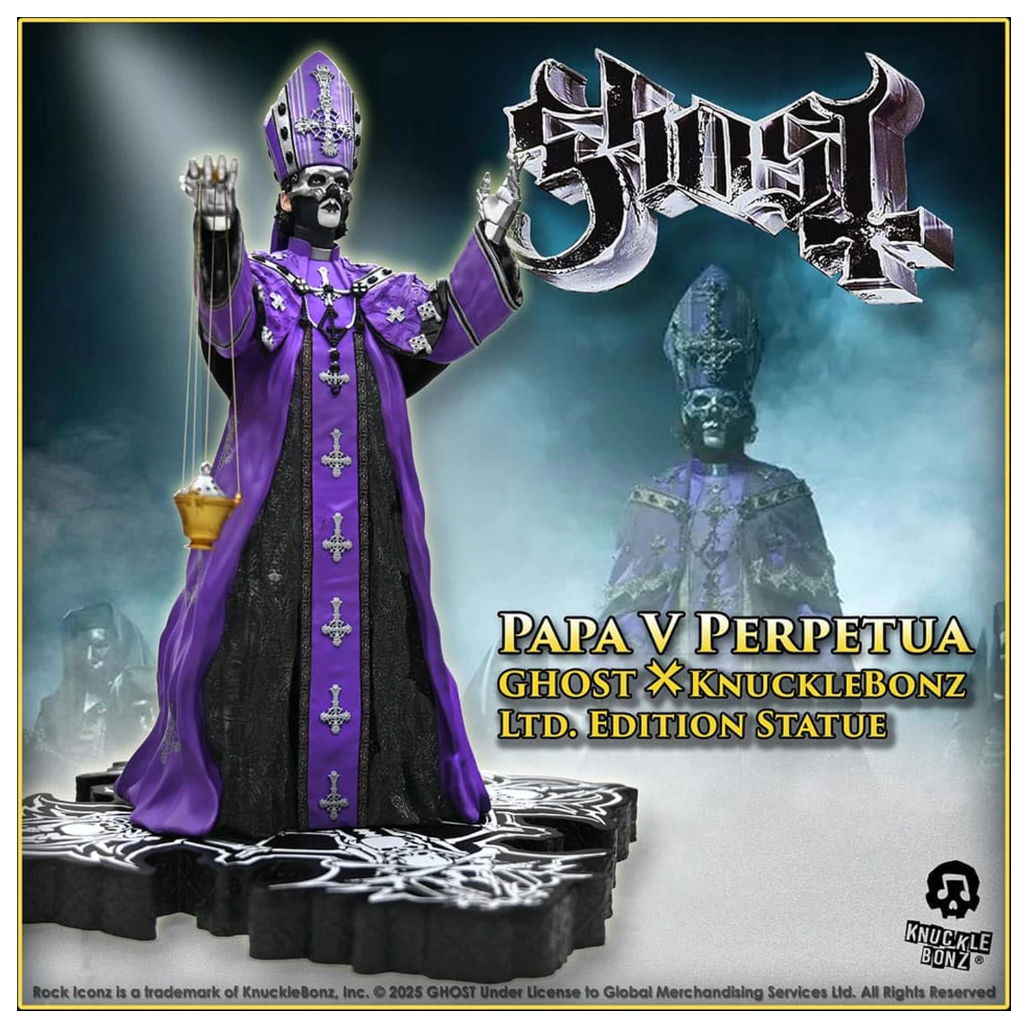 Ghost Rock Iconz Statue Papa V Perpetua Purple Robes 22 cm product photo