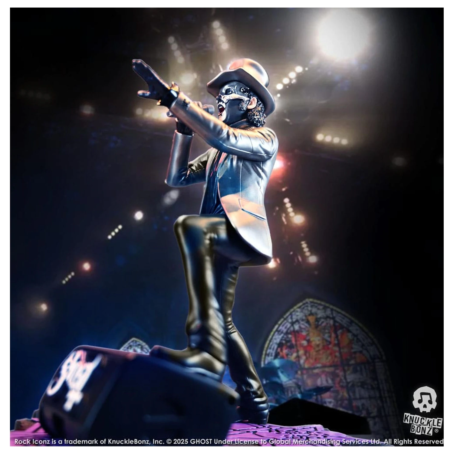 Ghost Rock Iconz Statue Papa V Perpetua Top Hat 22 cm product photo