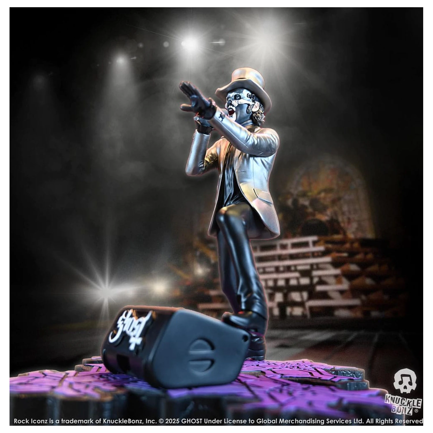 Ghost Rock Iconz Statue Papa V Perpetua Top Hat 22 cm product photo