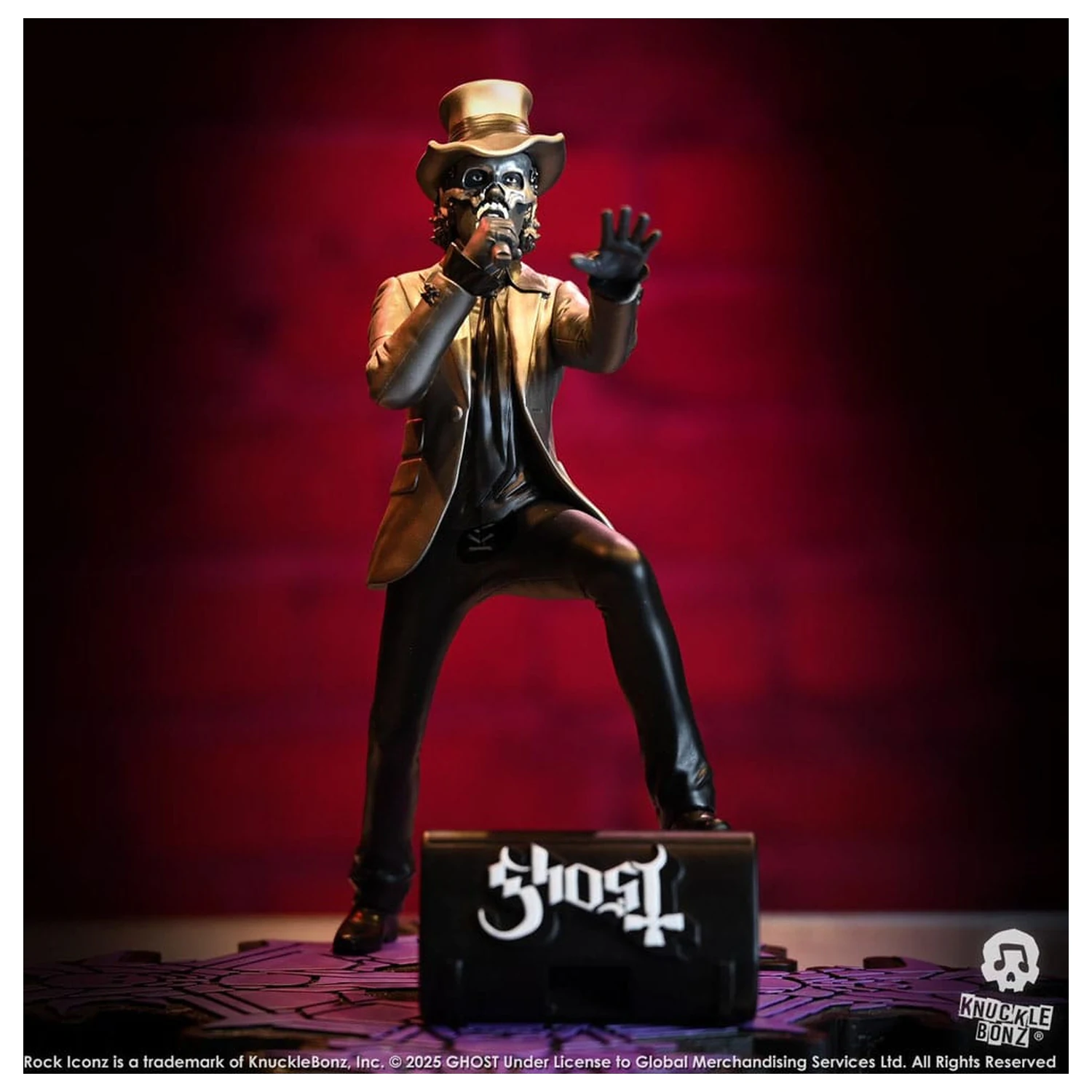 Ghost Rock Iconz Statue Papa V Perpetua Top Hat 22 cm product photo