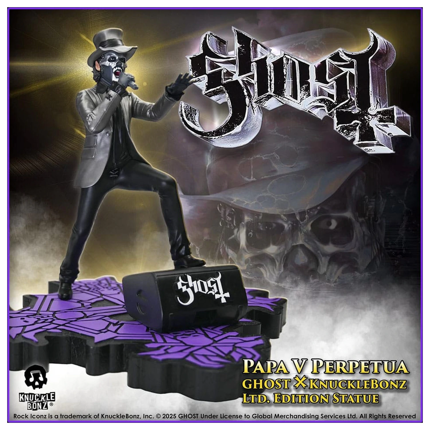 Ghost Rock Iconz Statue Papa V Perpetua Top Hat 22 cm product photo