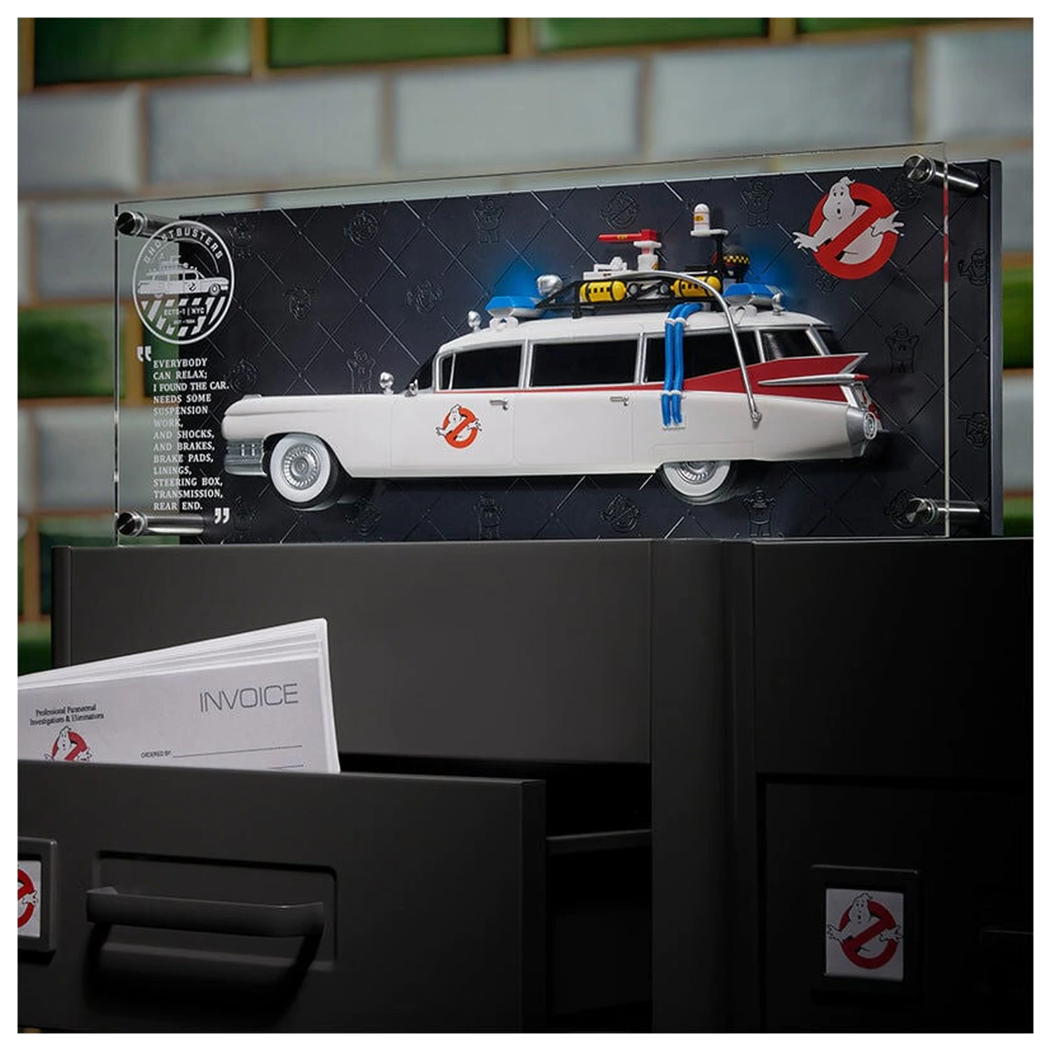Ghostbusters Ecto-1 License Replica plaque product photo