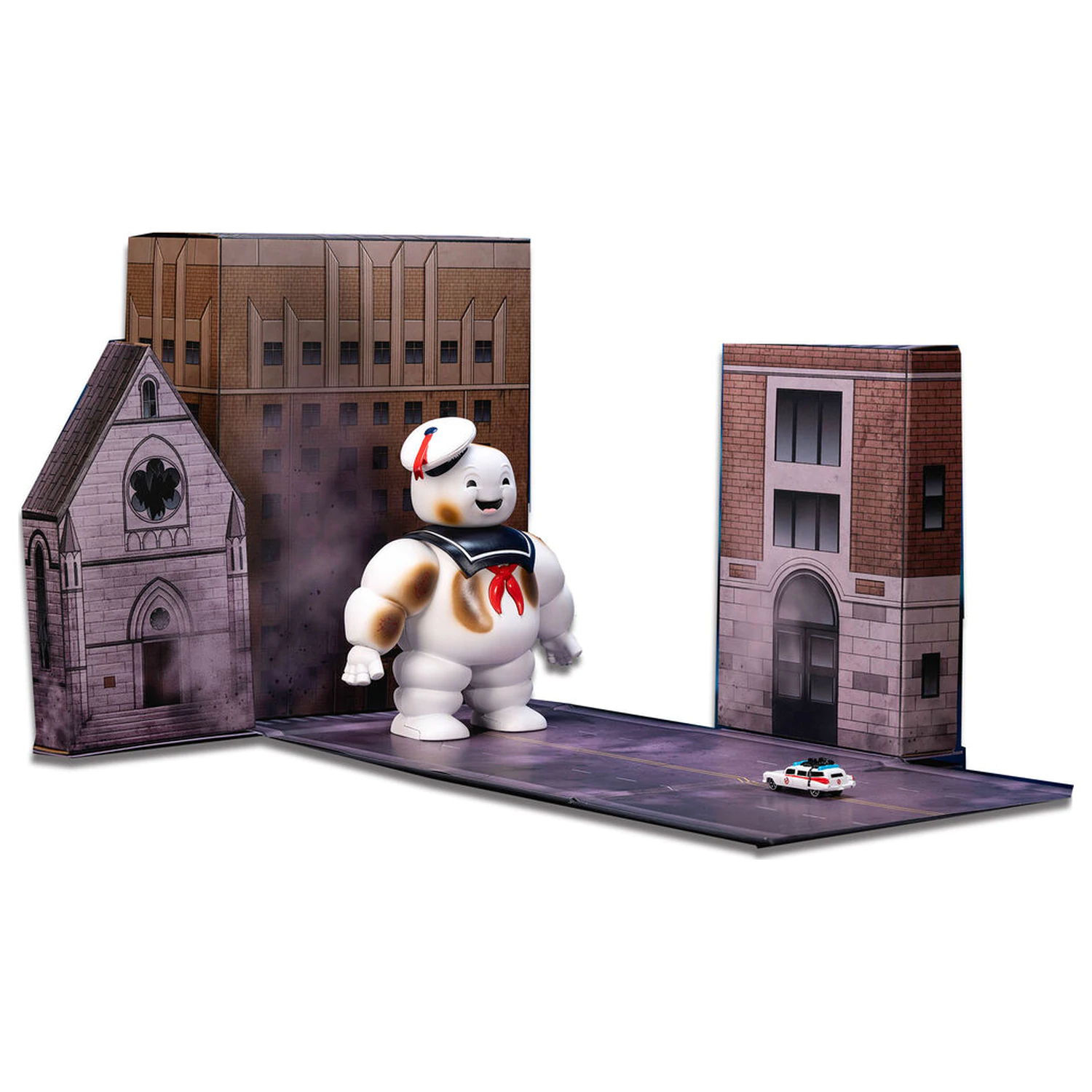 Ghostbusters Puft Marsmellow movie set stage figure diorama product photo