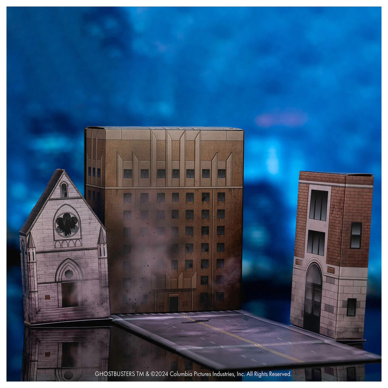 Ghostbusters Puft Marsmellow movie set stage figure diorama product photo