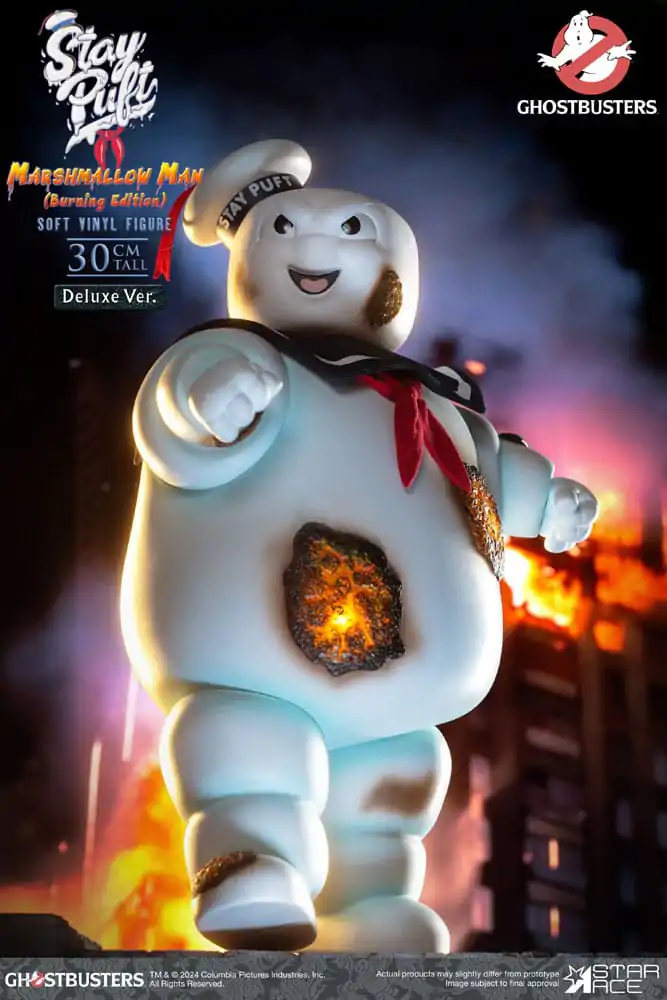 Ghostbusters Soft Vinyl Statue Stay Puft Marshmallow Man Burnign Edition Deluxe Version 30 cm product photo