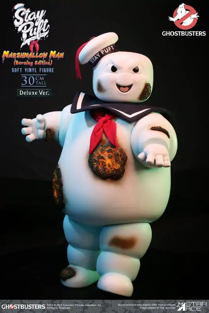 Ghostbusters Soft Vinyl Statue Stay Puft Marshmallow Man Burnign Edition Deluxe Version 30 cm product photo