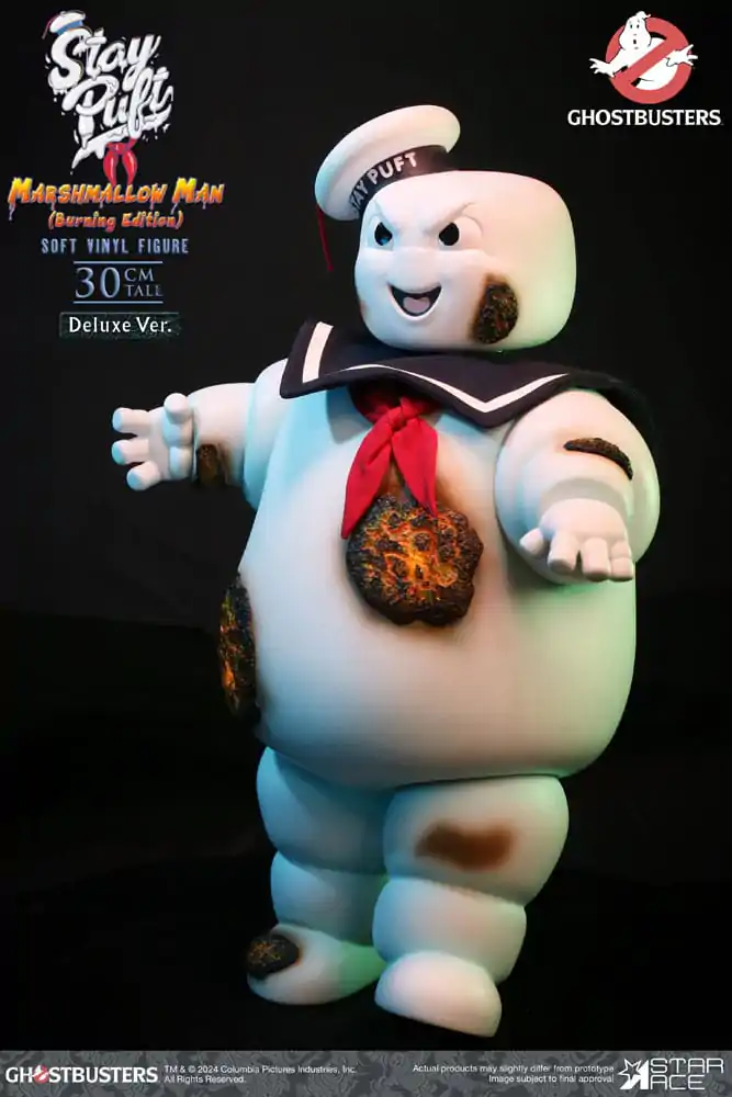 Ghostbusters Soft Vinyl Statue Stay Puft Marshmallow Man Burnign Edition Deluxe Version 30 cm product photo