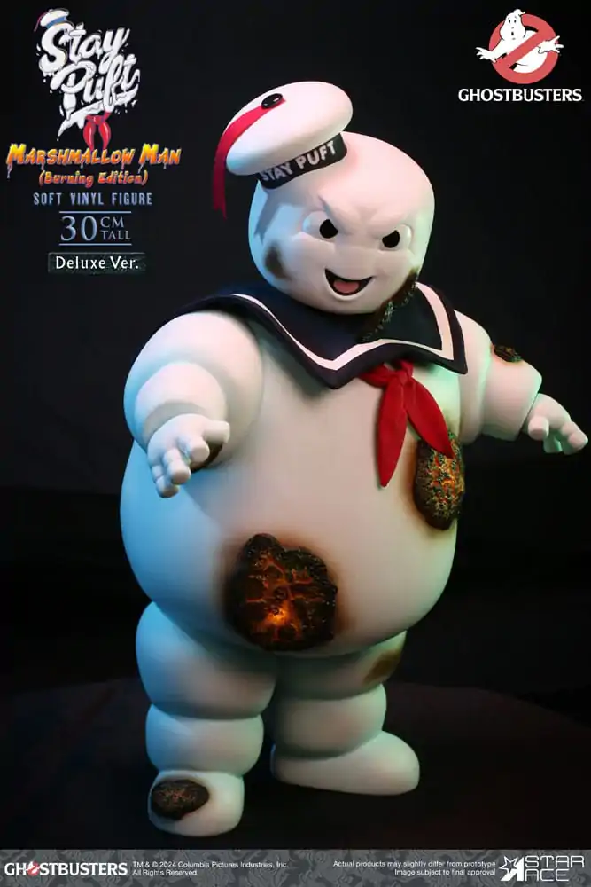 Ghostbusters Soft Vinyl Statue Stay Puft Marshmallow Man Burnign Edition Deluxe Version 30 cm product photo