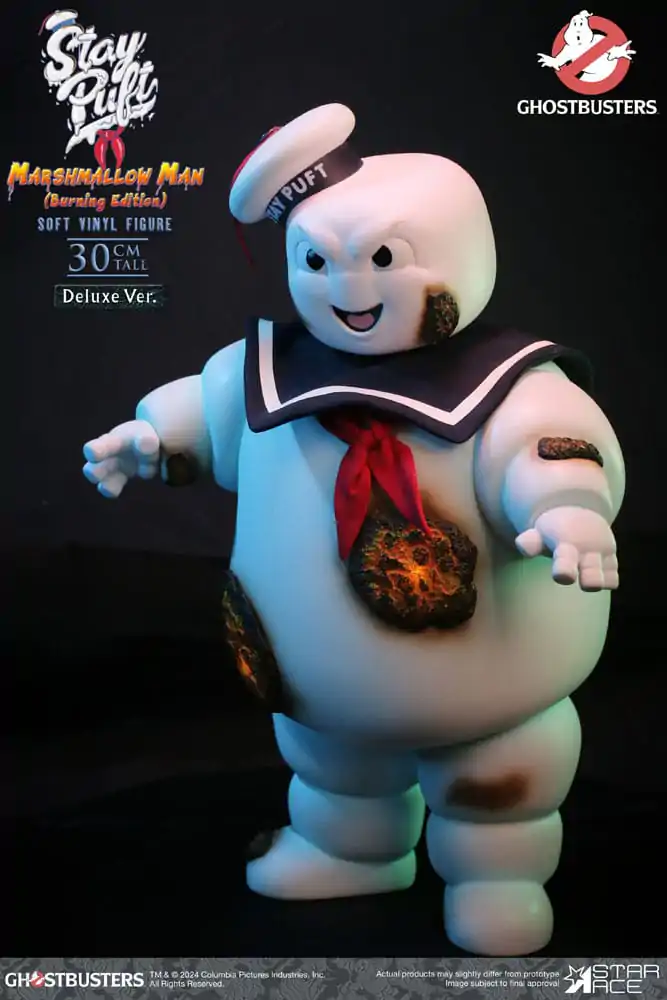 Ghostbusters Soft Vinyl Statue Stay Puft Marshmallow Man Burnign Edition Deluxe Version 30 cm product photo