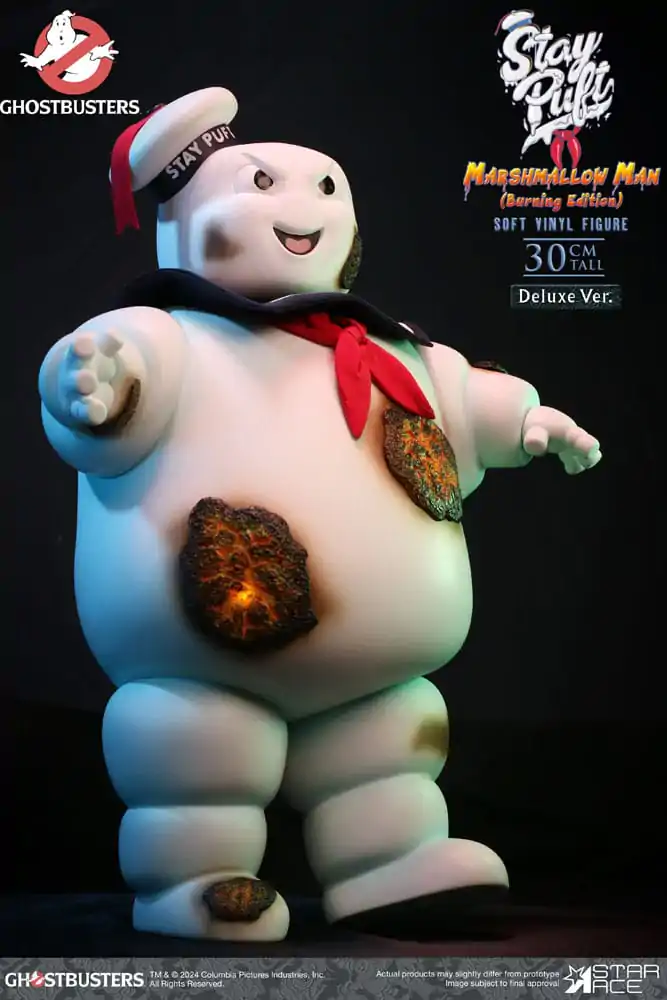 Ghostbusters Soft Vinyl Statue Stay Puft Marshmallow Man Burnign Edition Deluxe Version 30 cm product photo