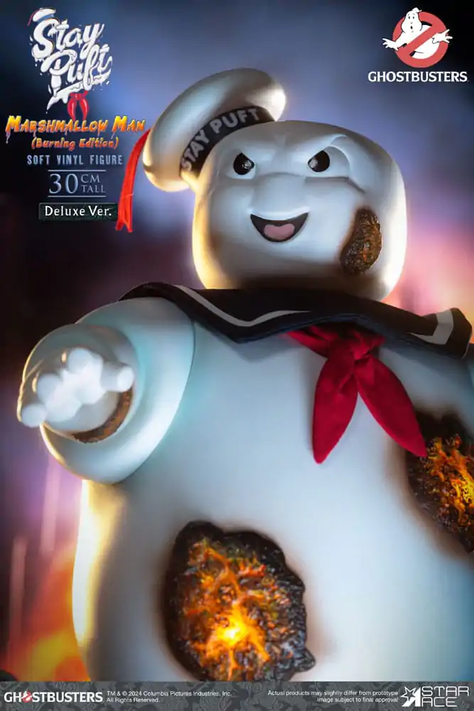 Ghostbusters Soft Vinyl Statue Stay Puft Marshmallow Man Burnign Edition Deluxe Version 30 cm product photo