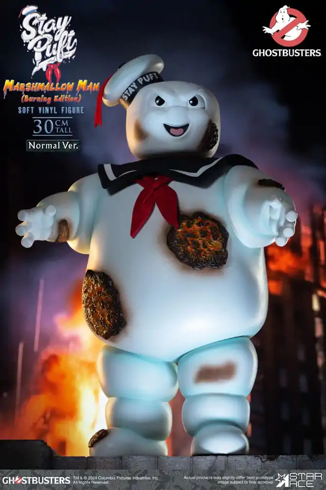 Ghostbusters Soft Vinyl Statue Stay Puft Marshmallow Man Burning Edition Normal Version 30 cm product photo