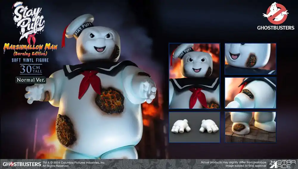 Ghostbusters Soft Vinyl Statue Stay Puft Marshmallow Man Burning Edition Normal Version 30 cm product photo