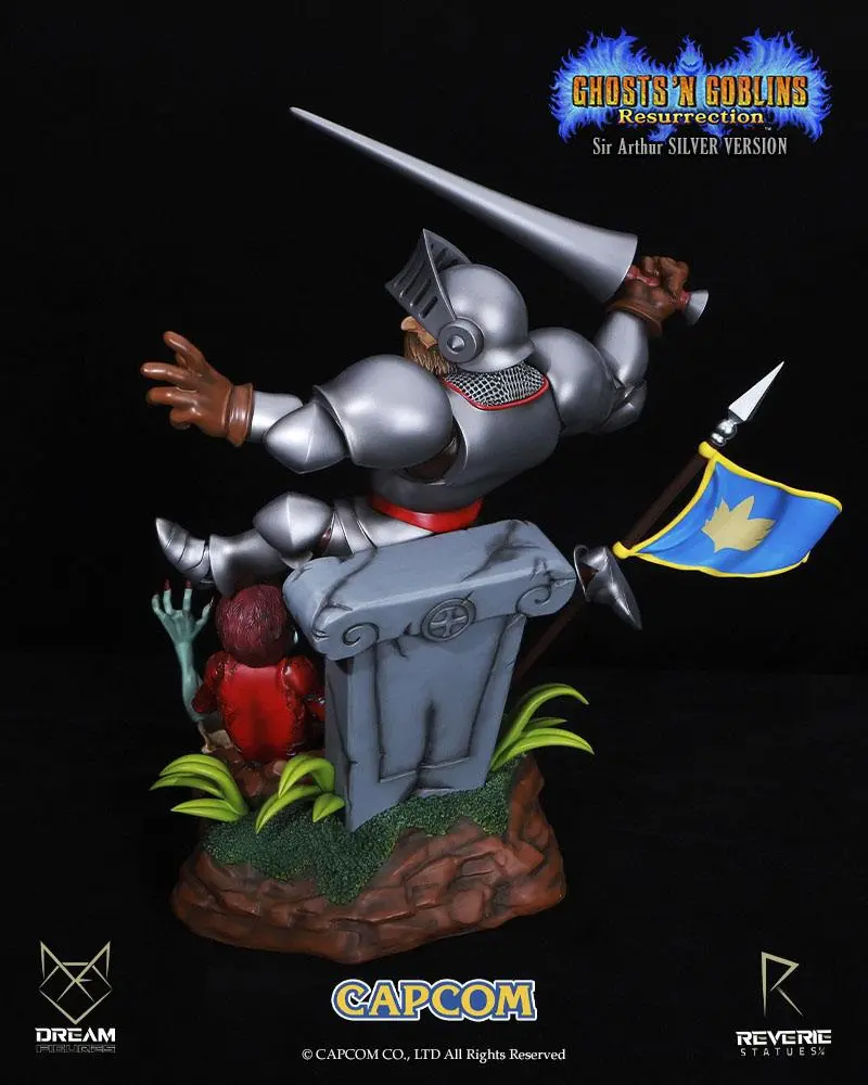 Ghosts 'n Goblins Resurrection Statue 1/6 Sir Arthur Silver Version 44 cm product photo