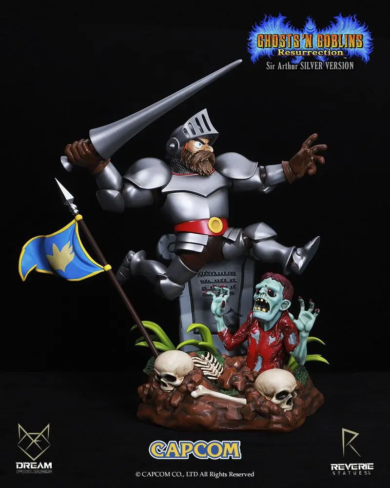 Ghosts 'n Goblins Resurrection Statue 1/6 Sir Arthur Silver Version 44 cm product photo