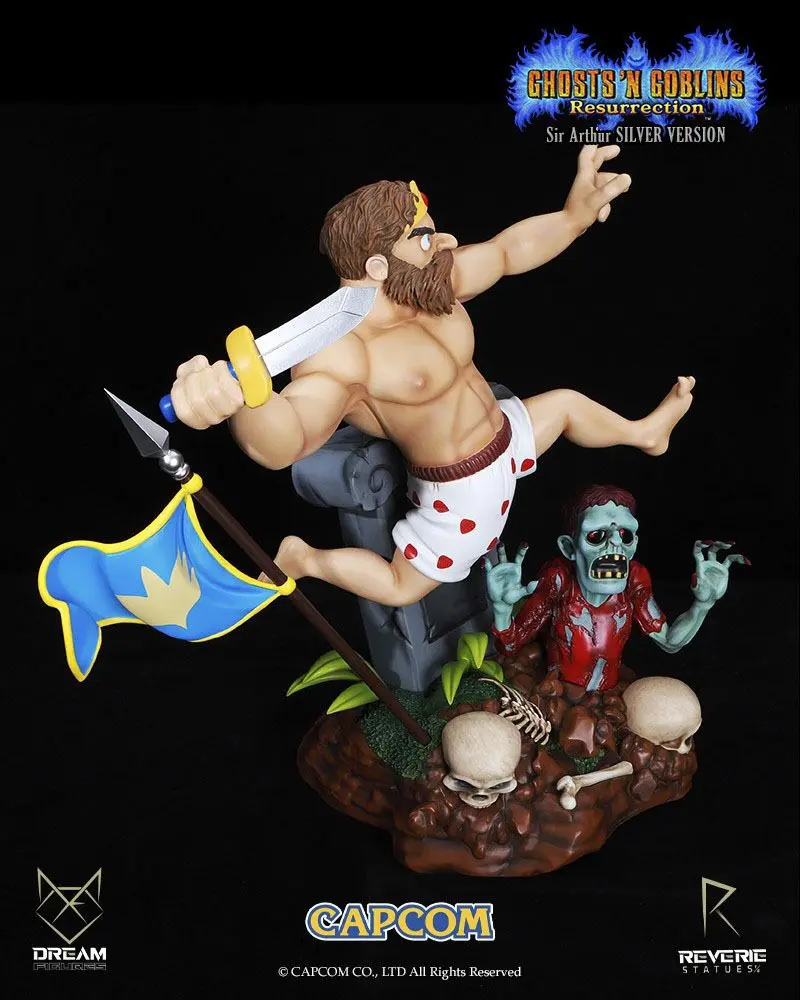 Ghosts 'n Goblins Resurrection Statue 1/6 Sir Arthur Underwear Version 44 cm product photo