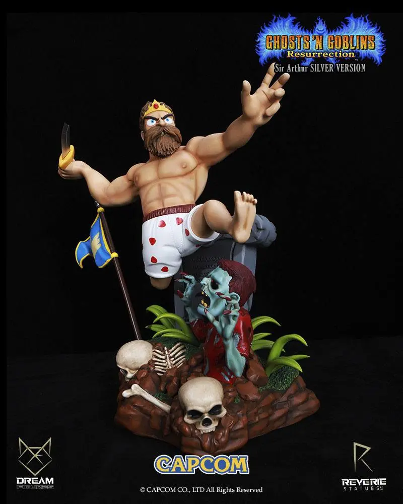 Ghosts 'n Goblins Resurrection Statue 1/6 Sir Arthur Underwear Version 44 cm product photo