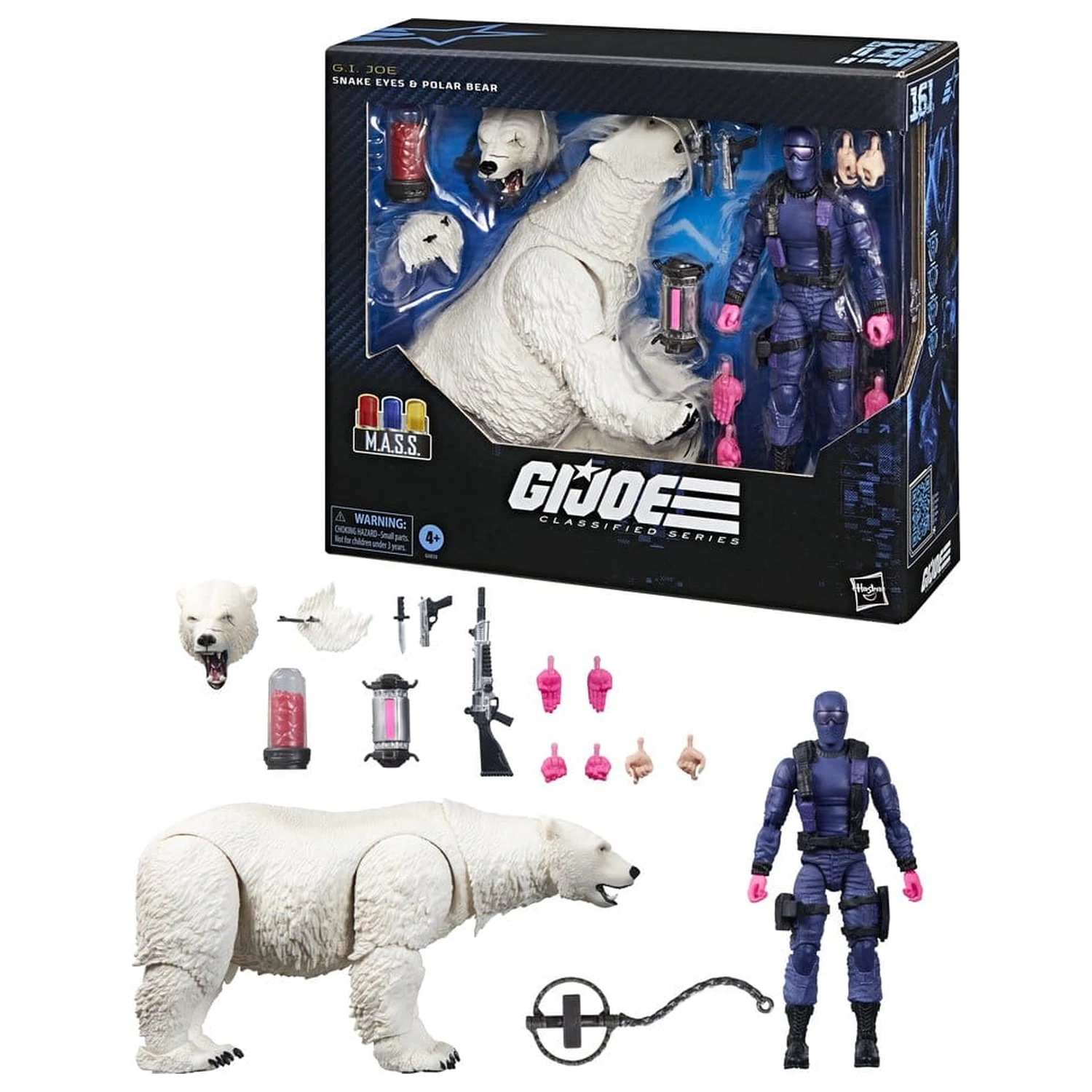 GI Joe Classified Series Action Figure Snake Eyes with Polar Bear 15 cm product photo