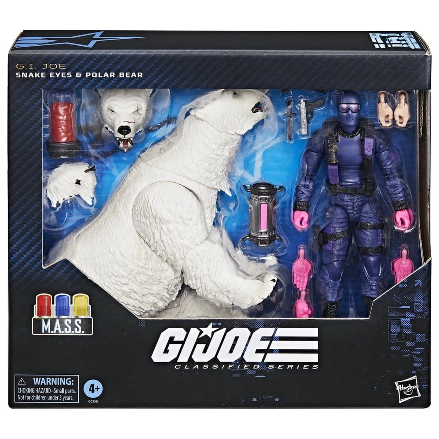 GI Joe Classified Series Action Figure Snake Eyes with Polar Bear 15 cm product photo