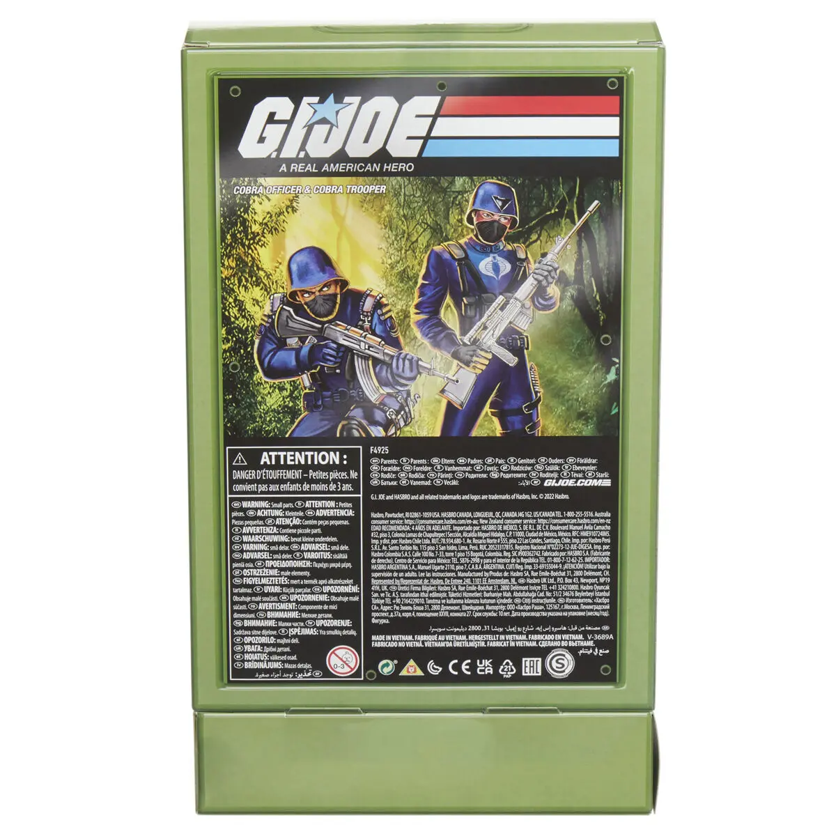 Gi Joe Cobra Officer + Cobra set 2 figures 9cm product photo