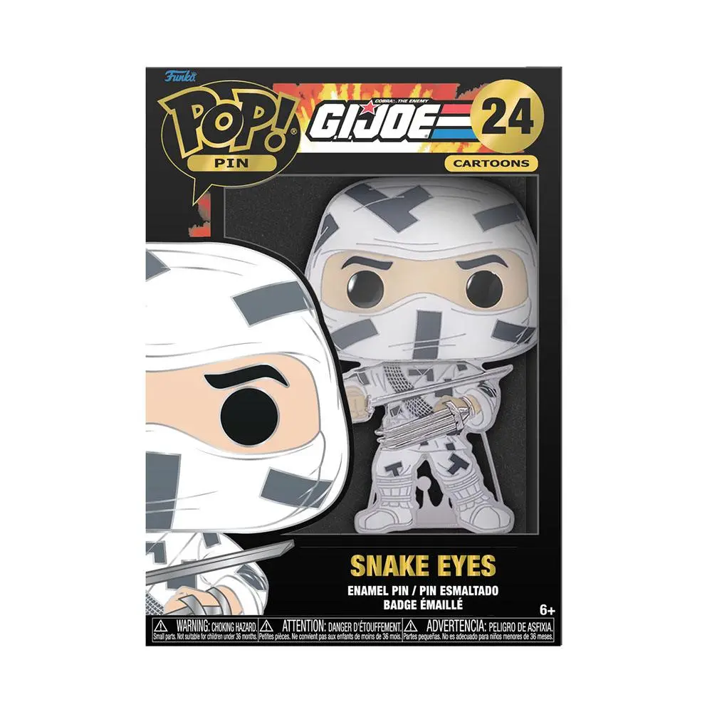 GI Joe POP! Enamel Pin Snake Eyes 10 cm product photo