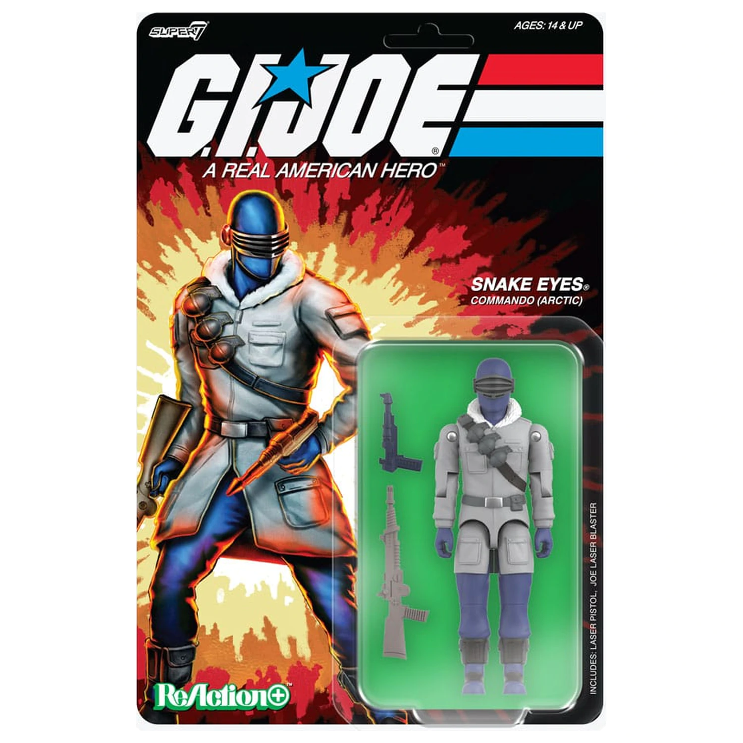 GI Joe (Movie) ReAction+ Action Figure Wave 5 Arctic Snake Eyes (Movie) 10 cm  product photo