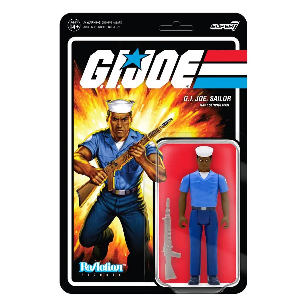 GI Joe ReAction Action Figure Blueshirt Clean (Dark Brown) Wave 2 10 cm product photo