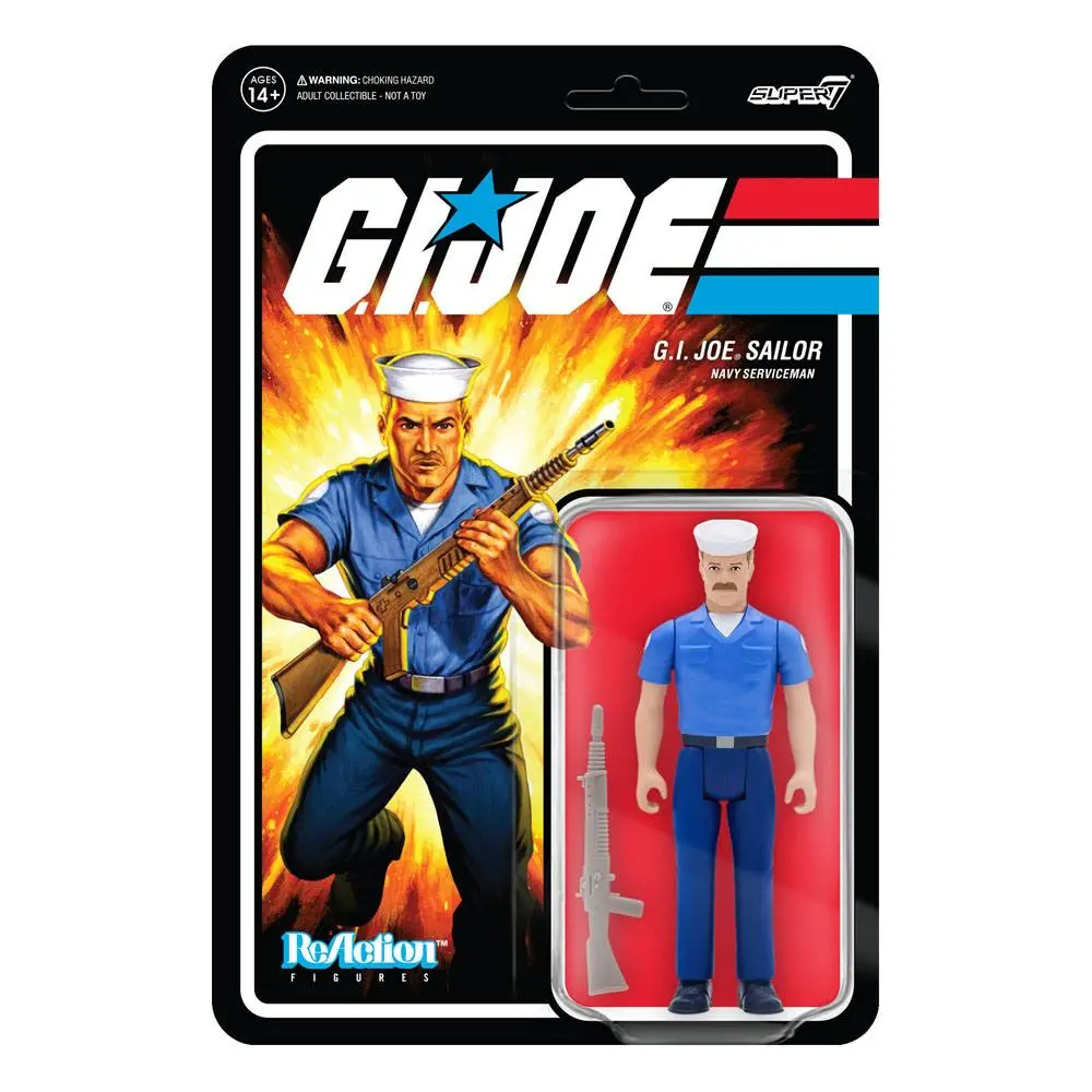 GI Joe ReAction Action Figure Blueshirt Mustache (Pink) Wave 2 10 cm product photo