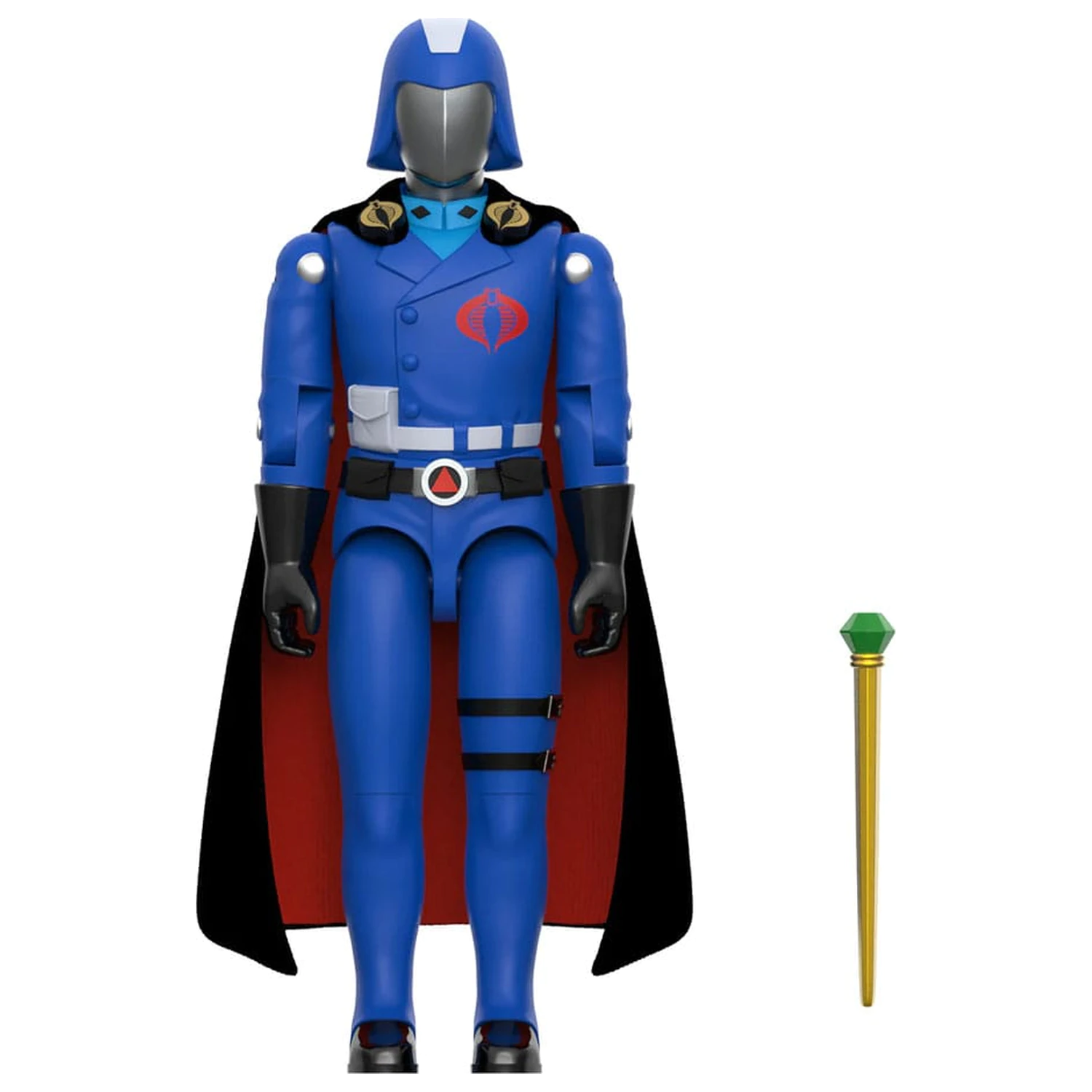 GI Joe ReAction+ Action Figure Wave 06 Cobra Commander (Movie, Black Cape) 10 cm   product photo