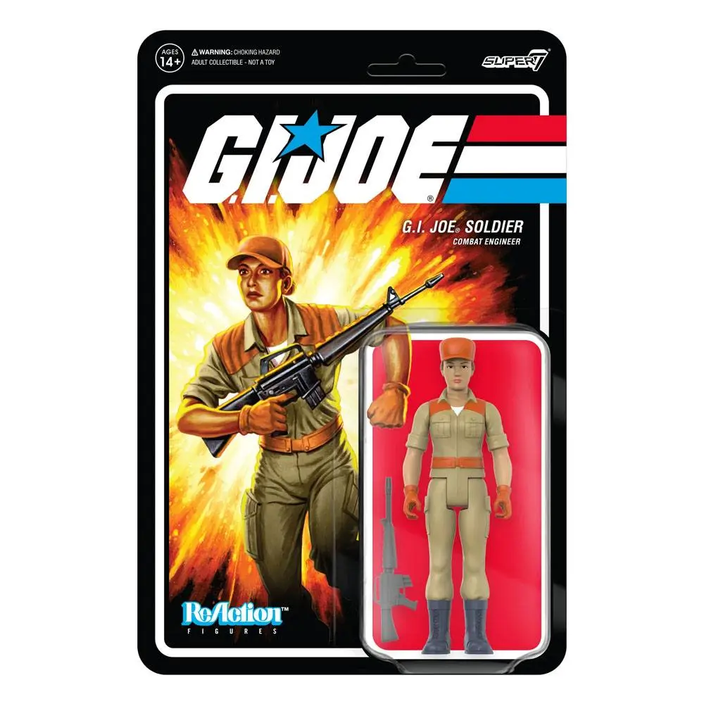 GI Joe ReAction Action Figure Wave 3 Female Combat Engineer Bun Hair (Tan)10 cm product photo