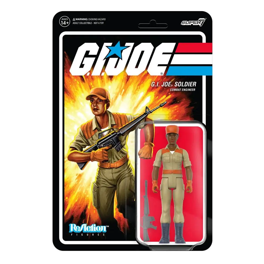 GI Joe ReAction Action Figure Wave 3 Female Combat Engineer Short Hair (Brown) 10 cm product photo