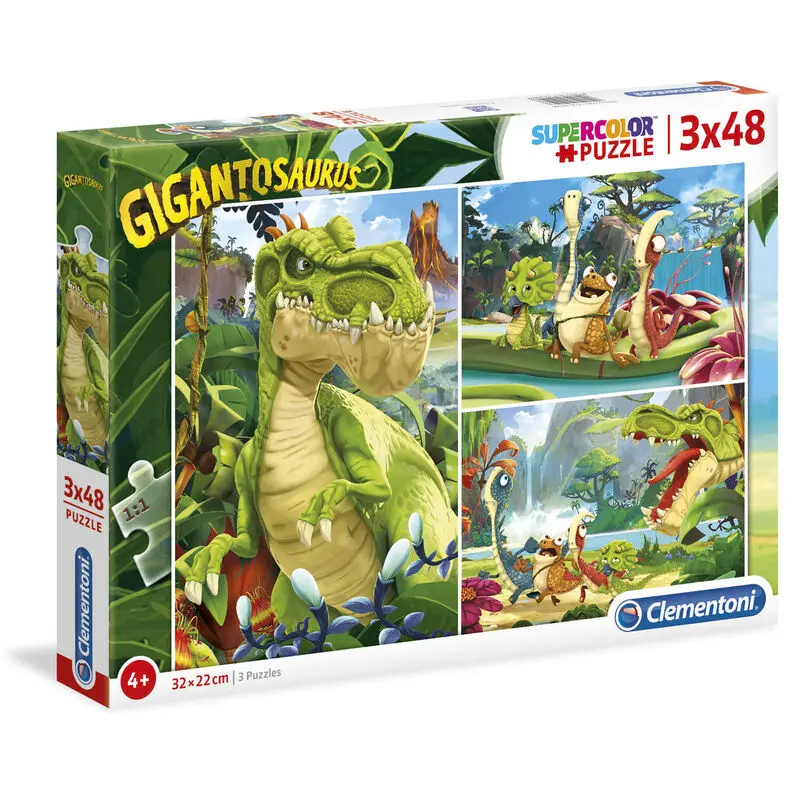 Gigantosaurus puzzle 3x48pcs product photo