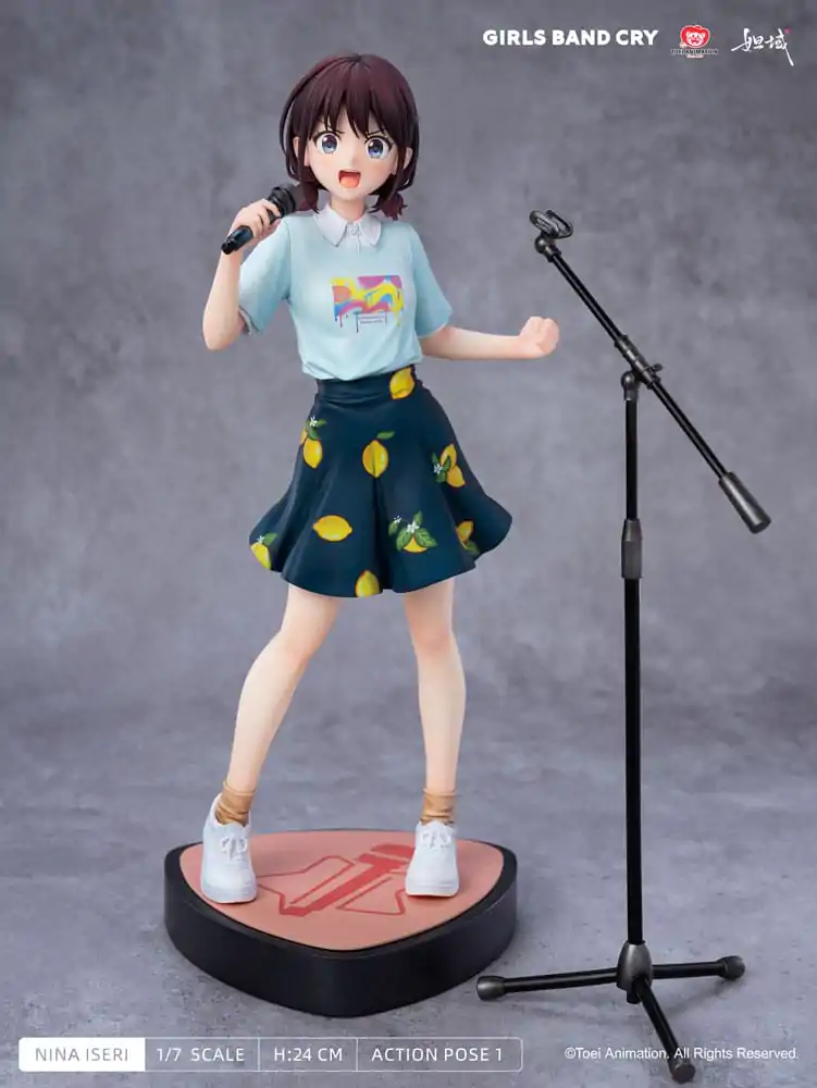 Girls Band Cry Natsu wo Mankitsu shite Sakebe Series No. 1 PVC Statue 1/7 Nina Iseri 24 cm      product photo