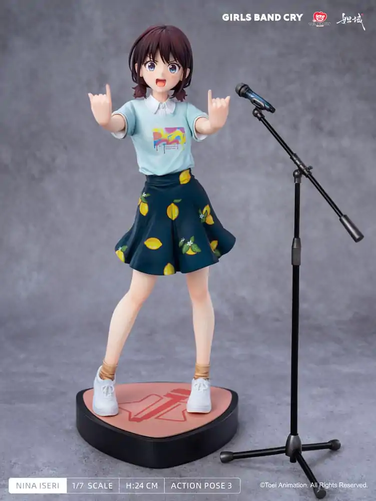 Girls Band Cry Natsu wo Mankitsu shite Sakebe Series No. 1 PVC Statue 1/7 Nina Iseri 24 cm      product photo