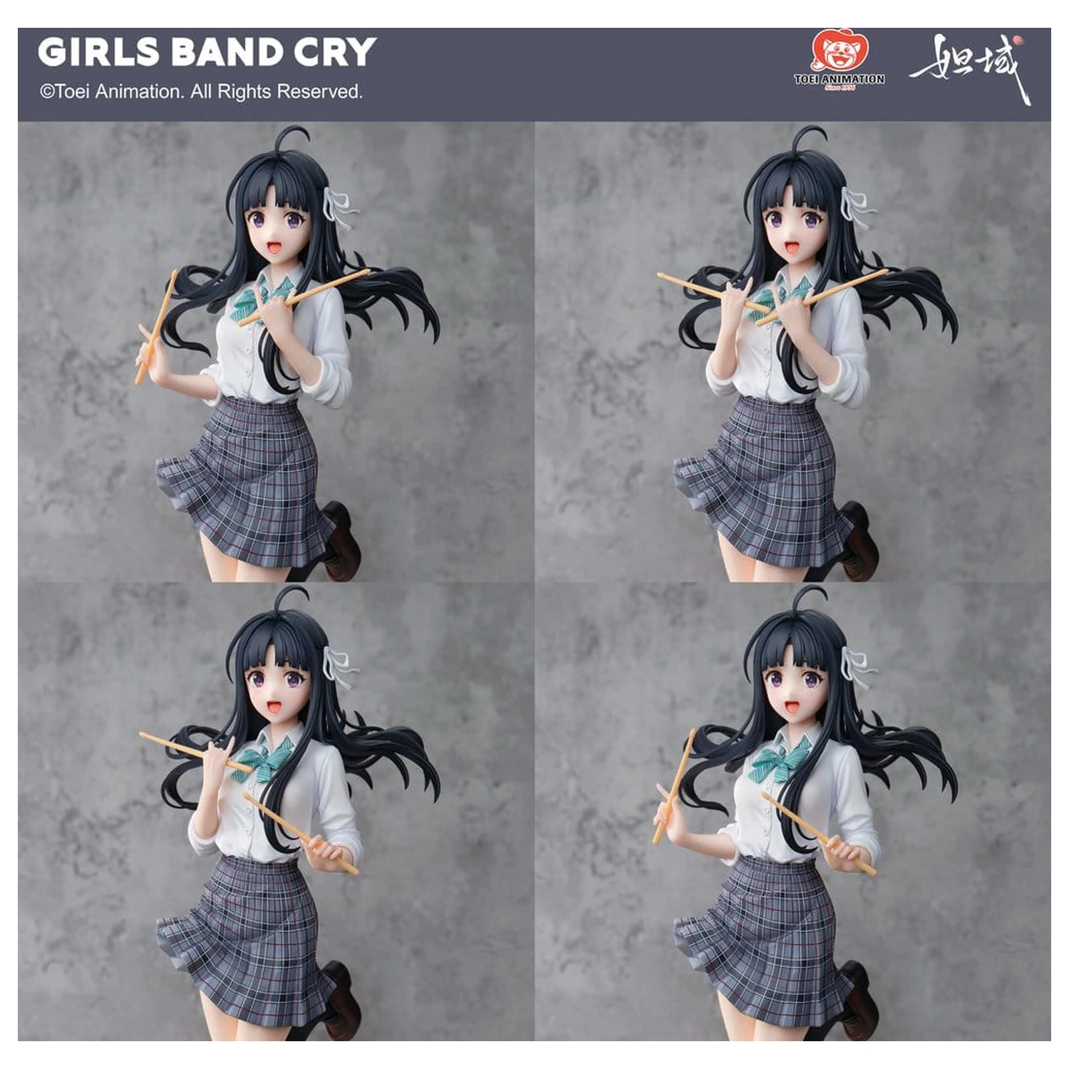 Girls Band Cry Natsu wo Mankitsu shite Sakebe Series No. 2 PVC Statue 1/7 Subaru Awa 26 cm        product photo