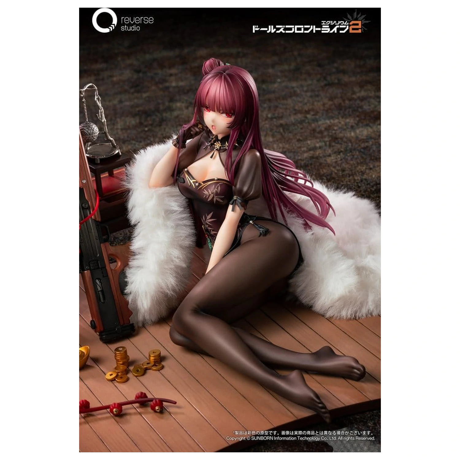 Girls´ Frontline 2: Exilium Statue 1/6 Makiatto: Embroidered Bamboo, Blooming Shadows Ver. 13 cm     product photo