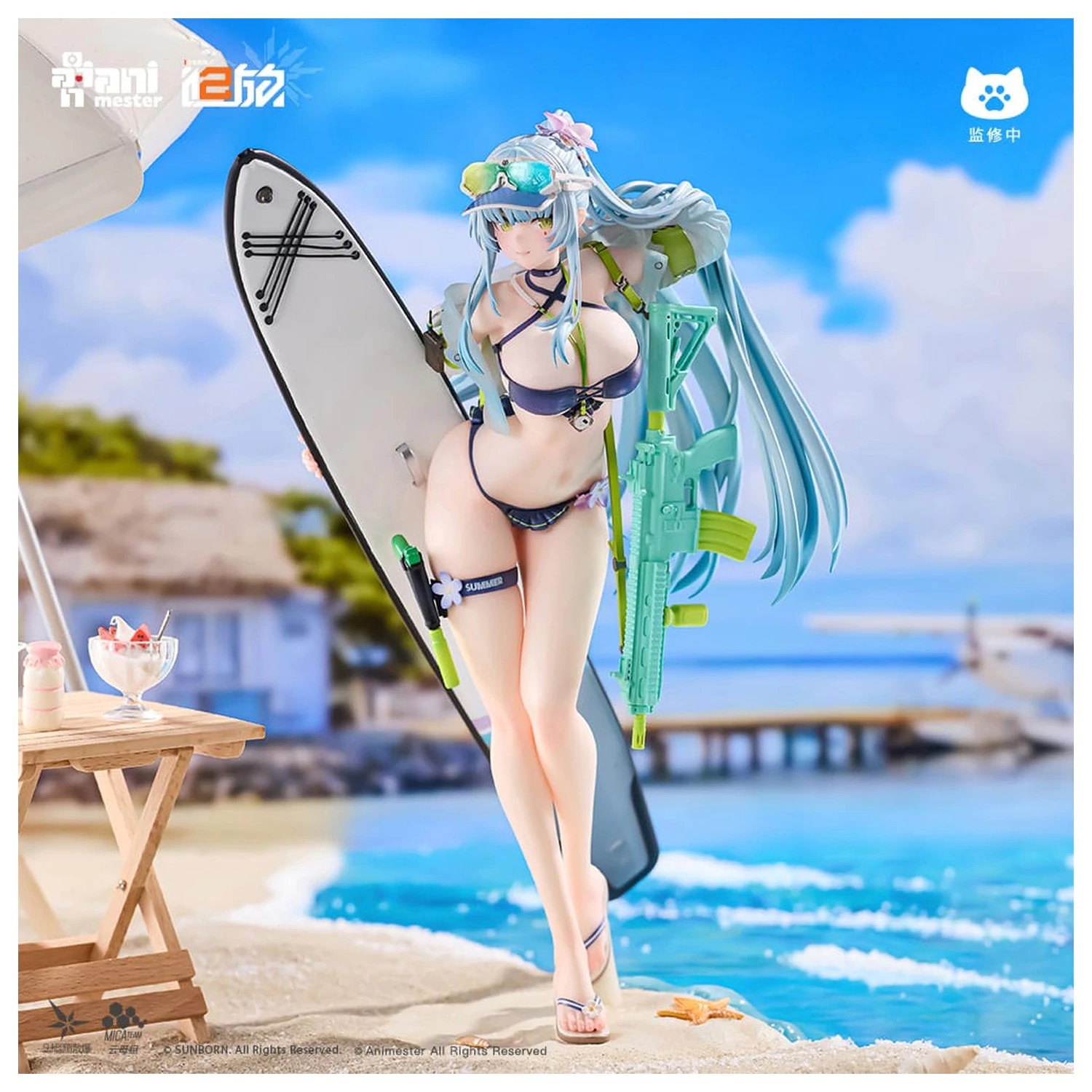 Girls' Frontline 2: Exilium Statue 1/7 HK416 Cerulean Breaker 24 cm product photo