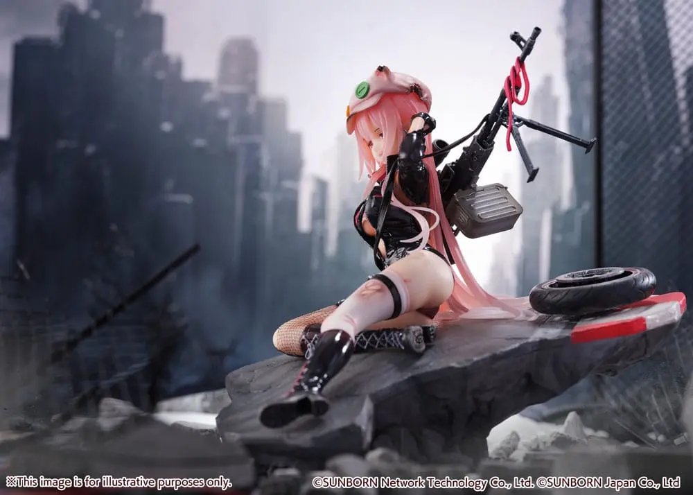 Girls' Frontline SHIBUYA SCRAMBLE FIGURE PVC Statue 1/7 UKM-2000 Gale Lightning -Wounded Ver.- 20 cm termékfotó