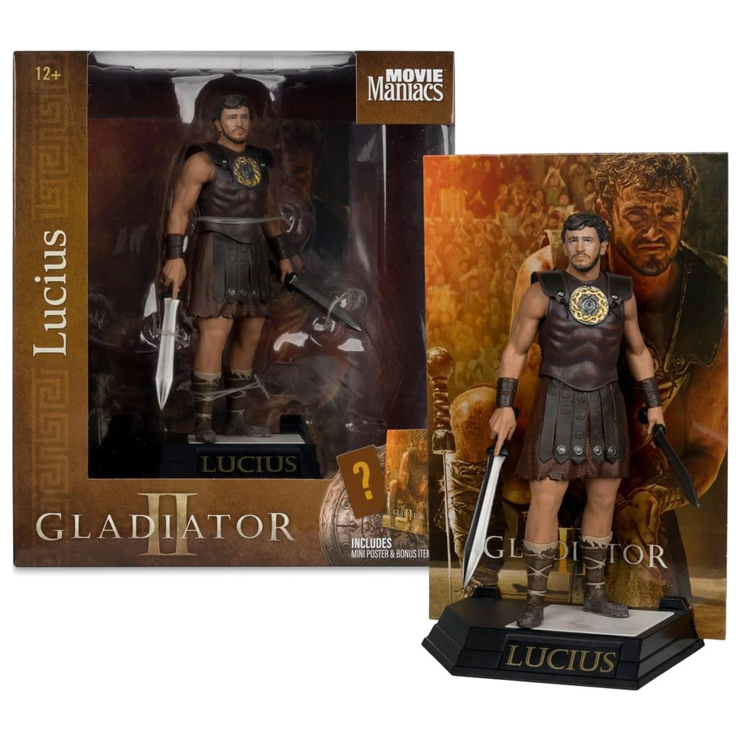 Gladiator II Movie Maniacs Statue Lucius 16 cm product photo