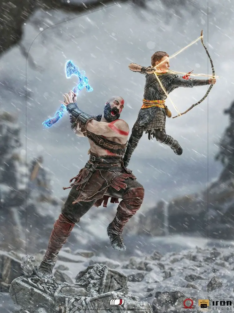 God of War BDS Art Scale Statue 1/10 Kratos & Atreus 34 cm product photo