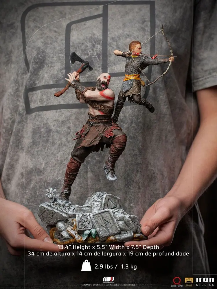 God of War BDS Art Scale Statue 1/10 Kratos & Atreus 34 cm product photo