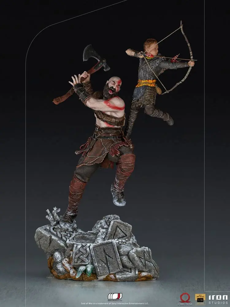 God of War BDS Art Scale Statue 1/10 Kratos & Atreus 34 cm product photo