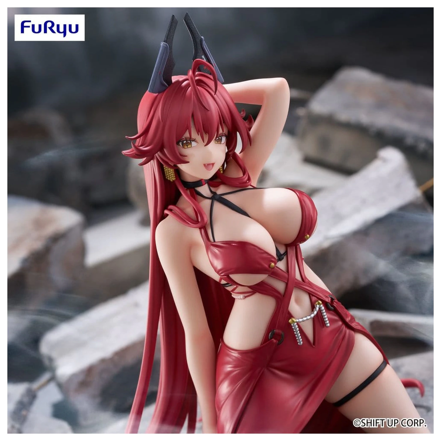 Goddess of Victory: Nikke Noodle Stopper PVC Figure Red Hood: Nonsense Red 14 cm product photo
